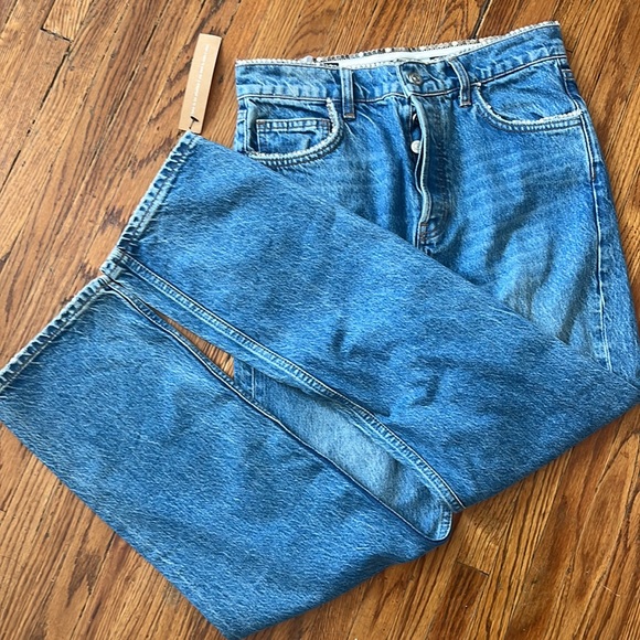 Reformation Stardust Colorado Crystal High Rise Straight Jeans 28 - Picture 6 of 14